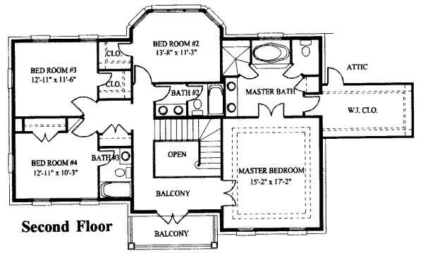 upper floor house blueprint