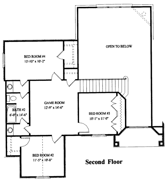 upper floor house blueprint