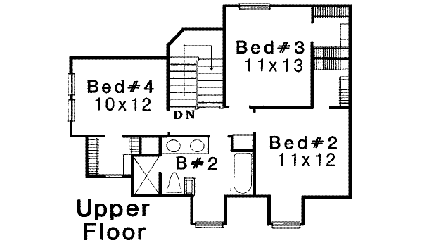 upper floor house blueprint