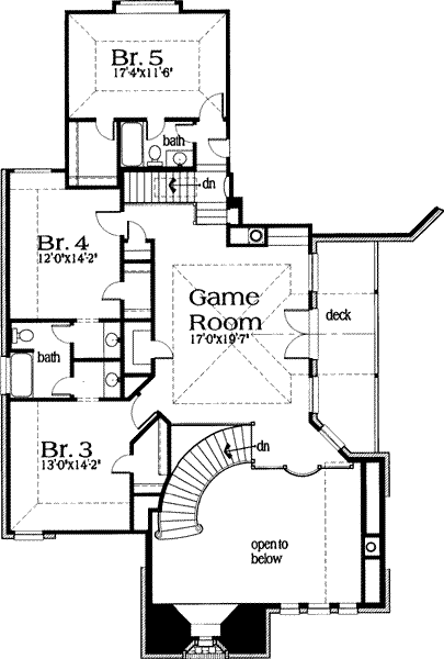 upper floor house blueprint