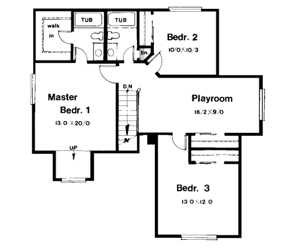upper floor house blueprint