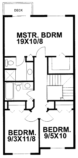 upper floor house blueprint