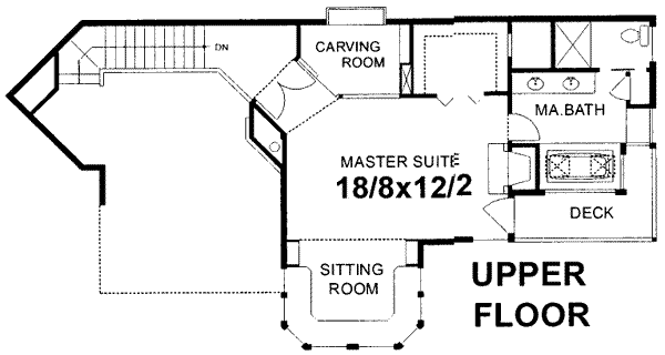 upper floor house blueprint