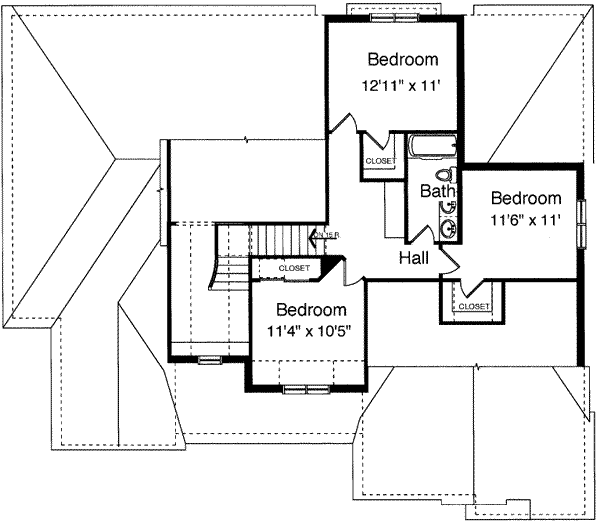 upper floor house blueprint