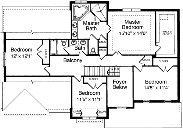 upper floor house blueprint