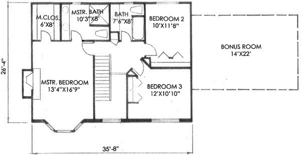 upper floor house blueprint
