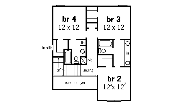 upper floor house blueprint
