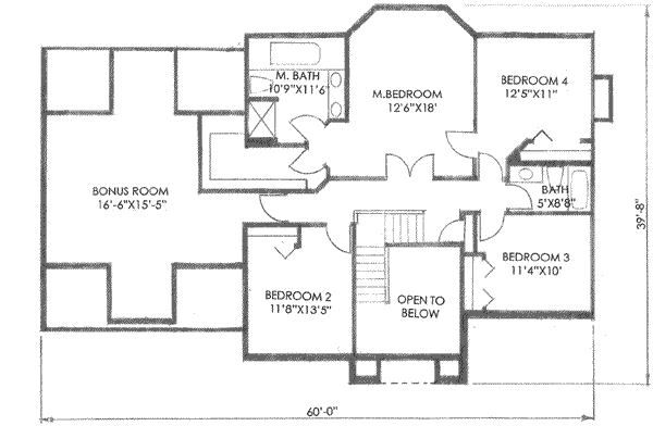 upper floor house blueprint