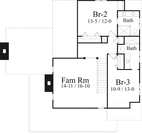 upper floor house blueprint