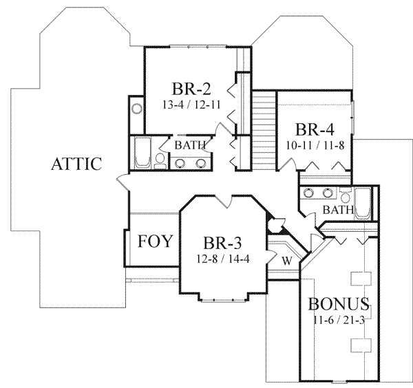 upper floor house blueprint