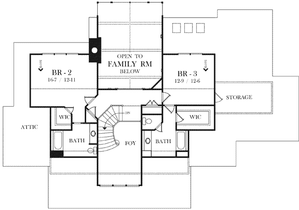 upper floor house blueprint