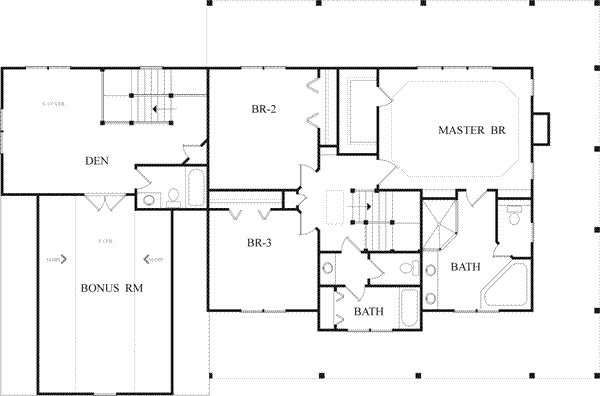 upper floor house blueprint