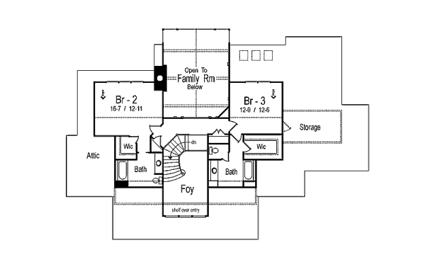 upper floor house blueprint