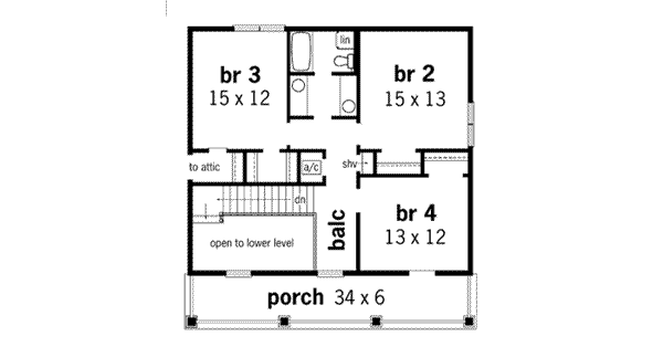 upper floor house blueprint