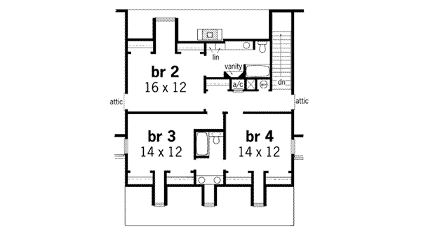 upper floor house blueprint