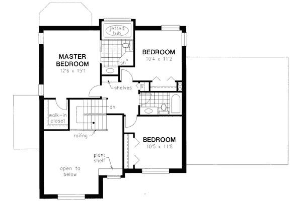 upper floor house blueprint