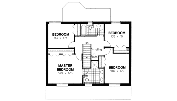 upper floor house blueprint