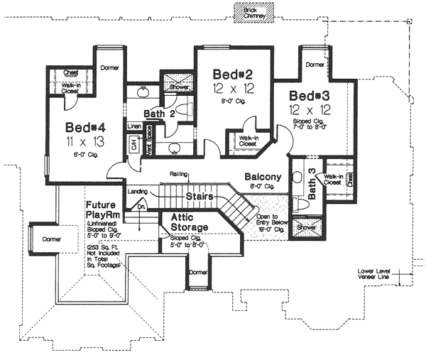 upper floor house blueprint