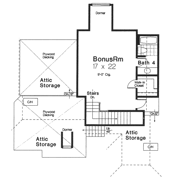 upper floor house blueprint