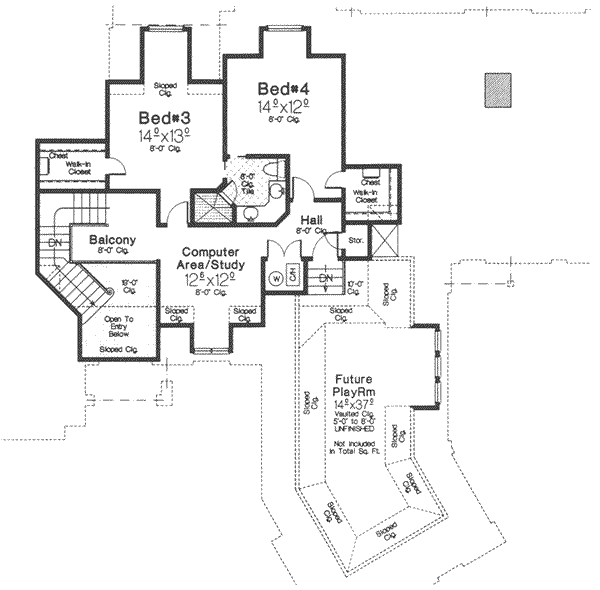 upper floor house blueprint