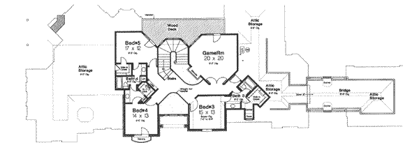upper floor house blueprint