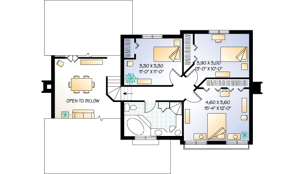 upper floor house blueprint