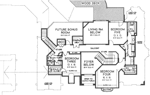 upper floor house blueprint