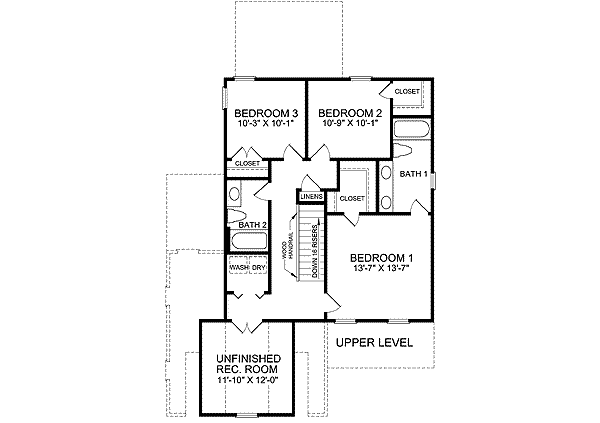 upper floor house blueprint
