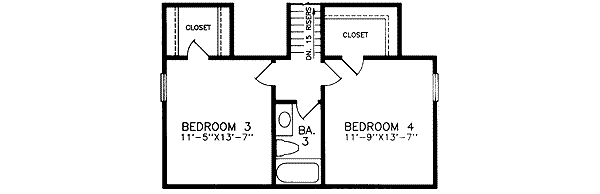 upper floor house blueprint