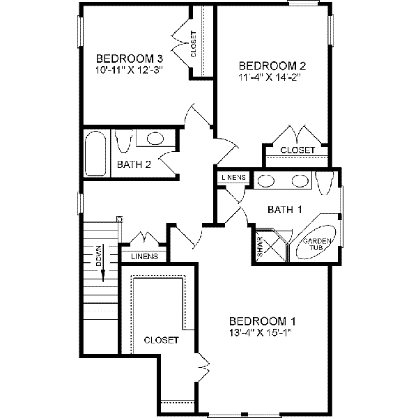 upper floor house blueprint