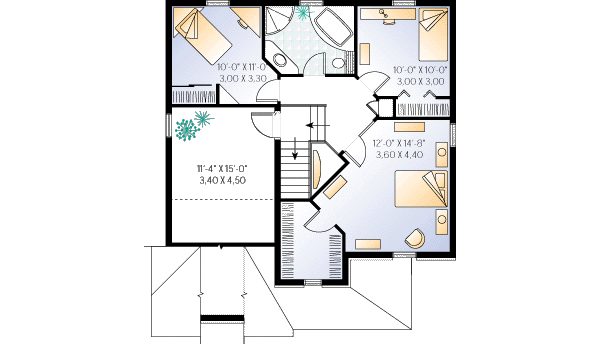 upper floor house blueprint