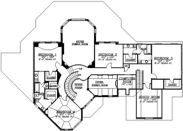 upper floor house blueprint