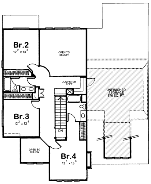upper floor house blueprint