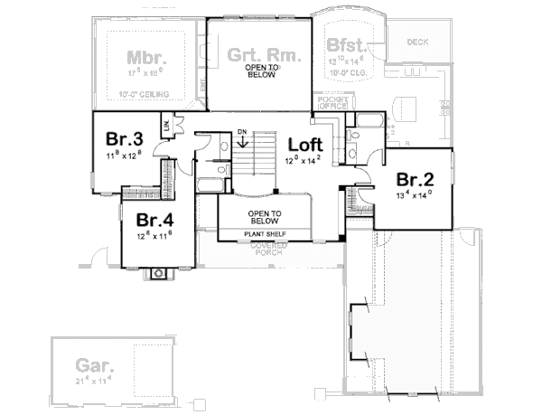upper floor house blueprint
