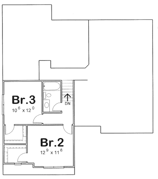 upper floor house blueprint