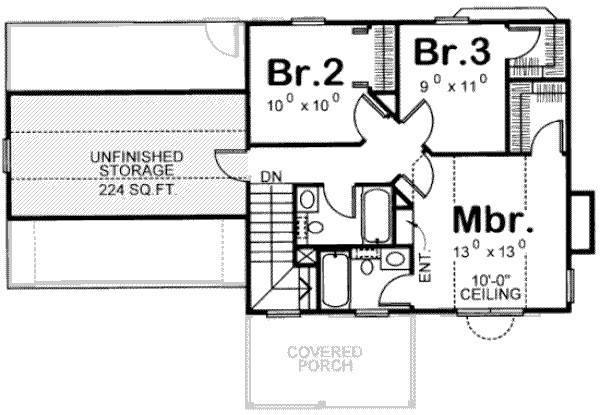 upper floor house blueprint