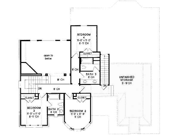 upper floor house blueprint