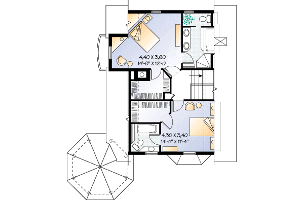 upper floor house blueprint