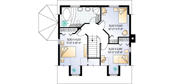 upper floor house blueprint