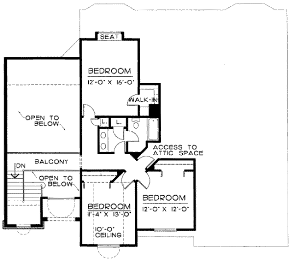 upper floor house blueprint