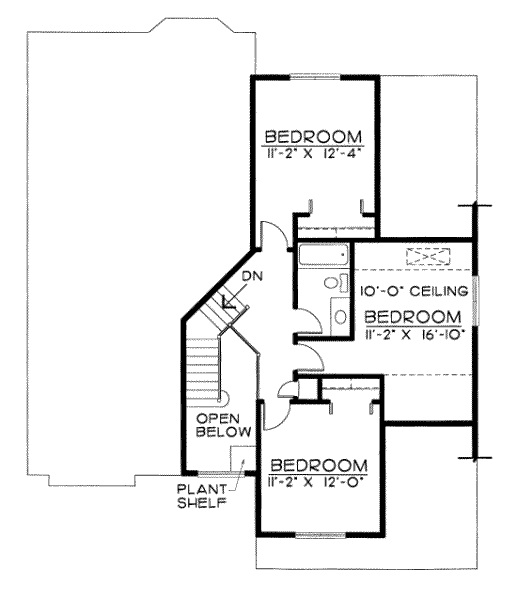 upper floor house blueprint