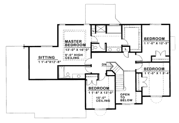 upper floor house blueprint