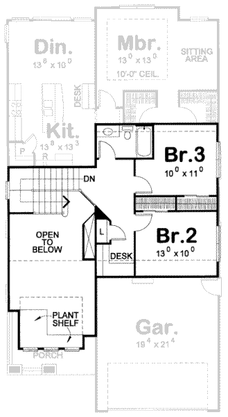 upper floor house blueprint