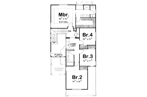 upper floor house blueprint