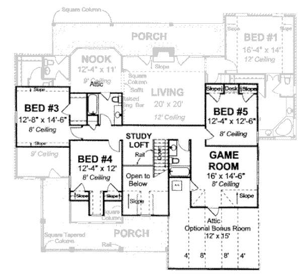 upper floor house blueprint
