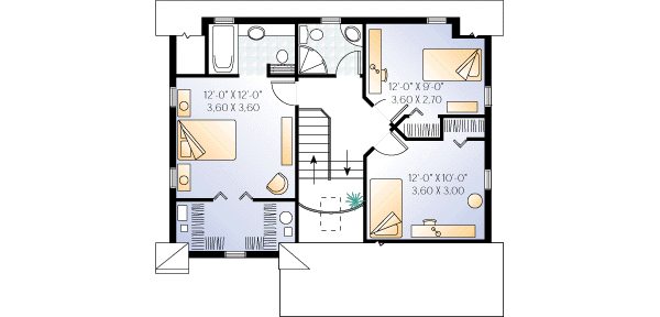 upper floor house blueprint