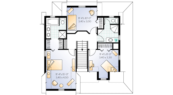 upper floor house blueprint