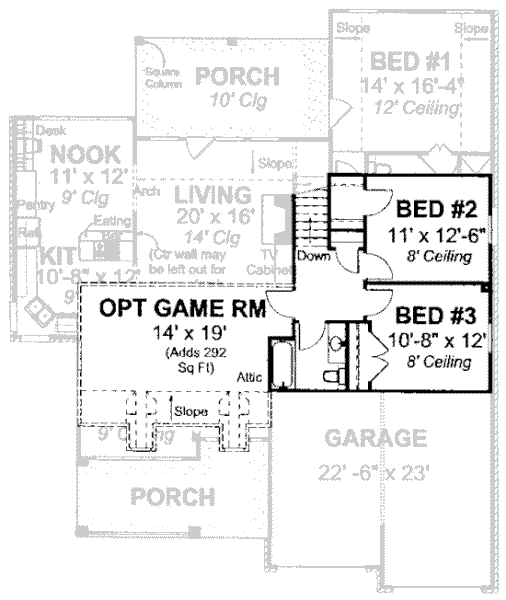 upper floor house blueprint