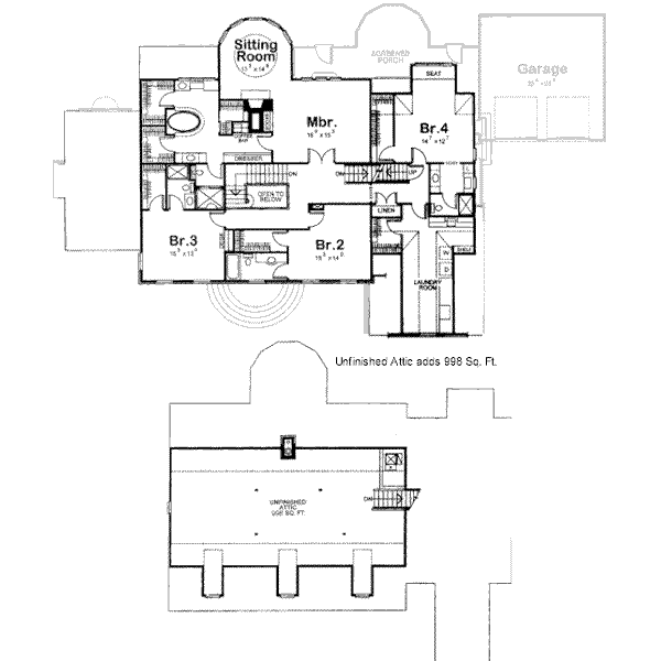 upper floor house blueprint