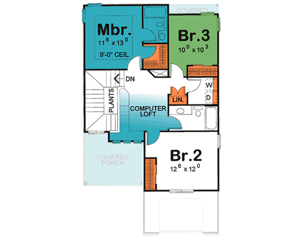 upper floor house blueprint